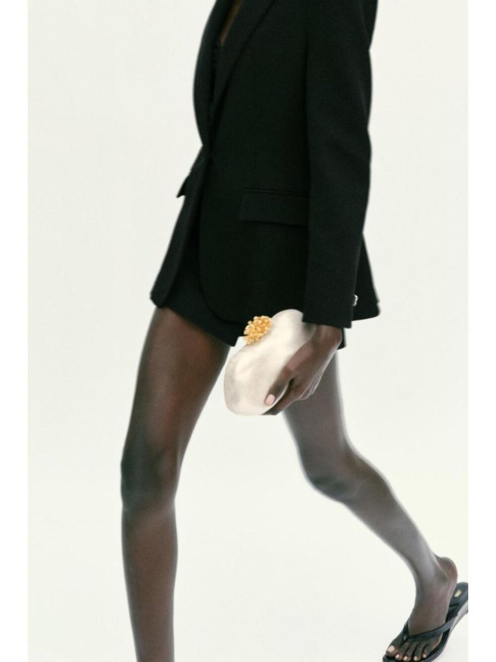 ZARA METALLIC DETAIL CLUTCH - Picture 3 of 8